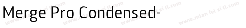 Merge Pro Condensed字体转换